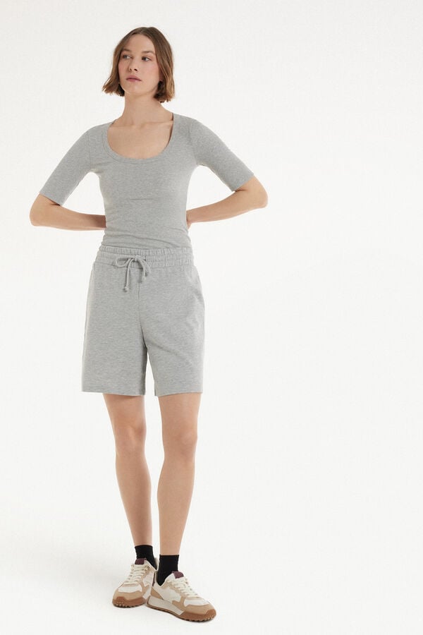 Tezenis Bermudas De Felpa De Algodón Con Cordón