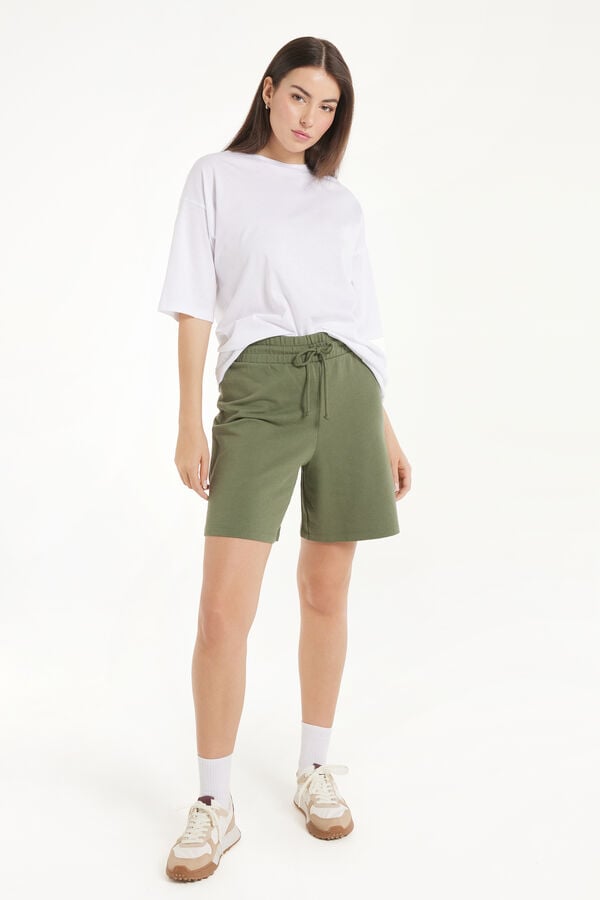 Tezenis Bermudas De Felpa De Algodón Con Cordón