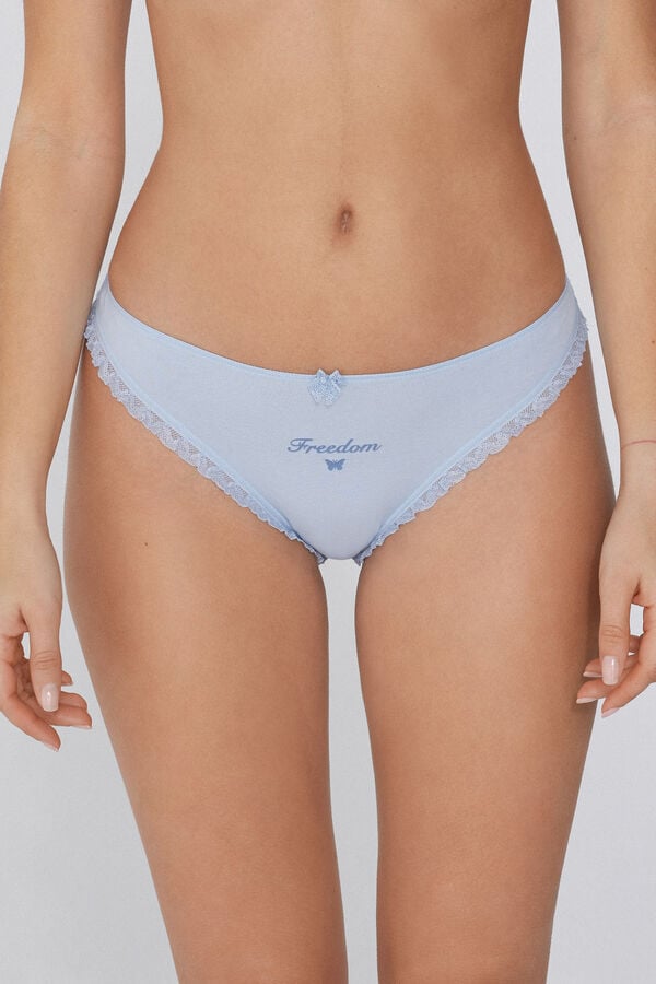 Tezenis Braguita Brasileña de Algodón con Mensaje