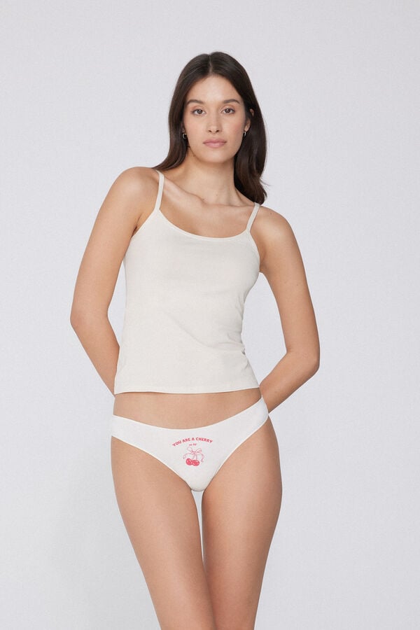 Tezenis Braguita Brasileña De Algodón Estampado