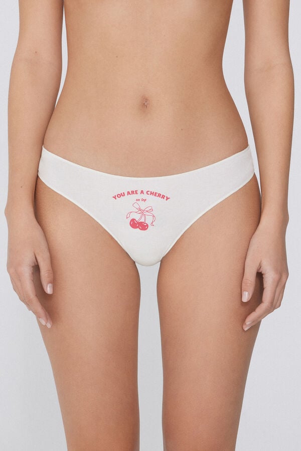 Tezenis Braguita Brasileña De Algodón Estampado