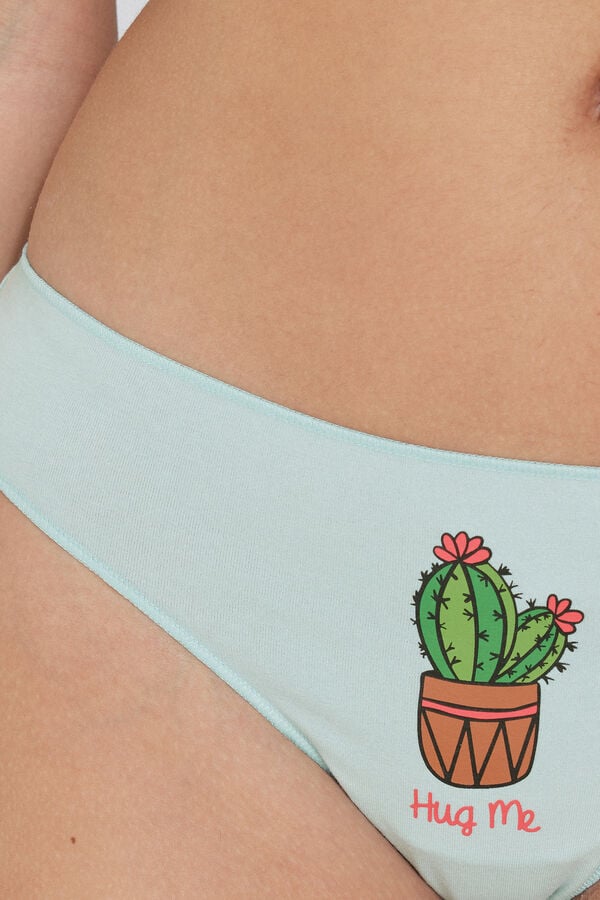 Tezenis Braguita Brasileña De Algodón Estampado