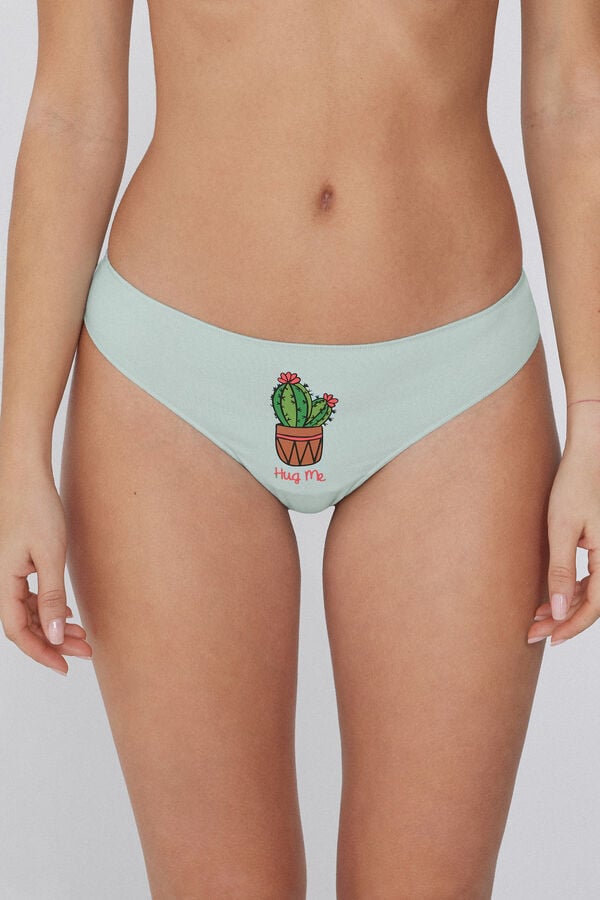 Tezenis Braguita Brasileña De Algodón Estampado