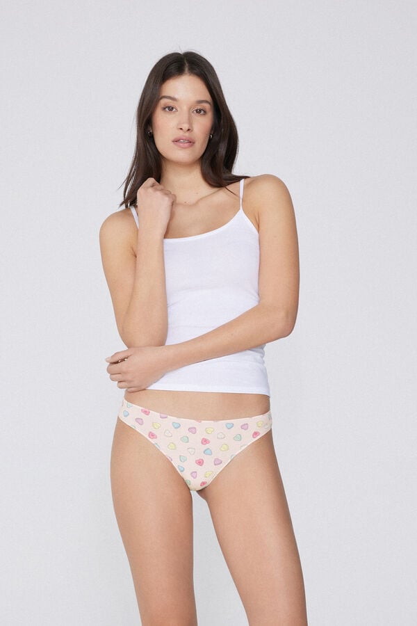 Tezenis Braguita Brasileña De Algodón Estampado