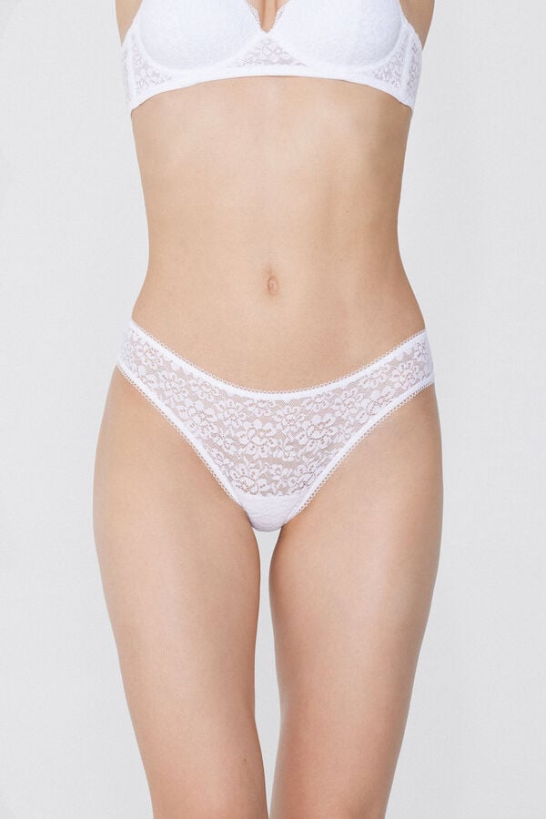 Tezenis Braguita Brasileña de Encaje Reciclado