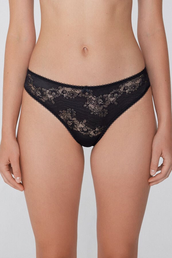 Tezenis Braguita Brasileña Noir Opulence