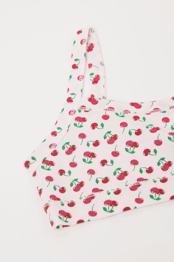 Tezenis Brasier Niña Basic De Algodón Estampado