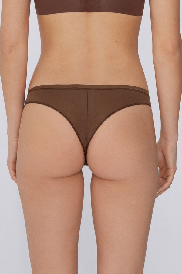 Tezenis Brasileña En Algodón Orgánico Color Sólido