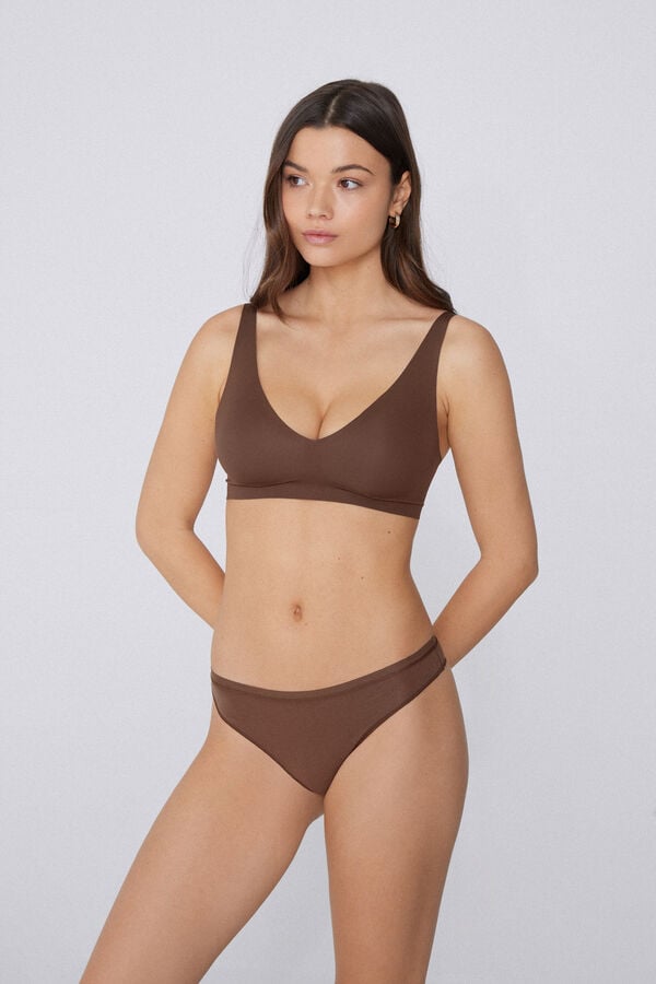 Tezenis Brasileña En Algodón Orgánico Color Sólido