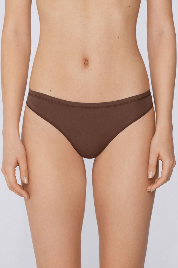 Tezenis Brasileña en Algodón Orgánico Color Sólido