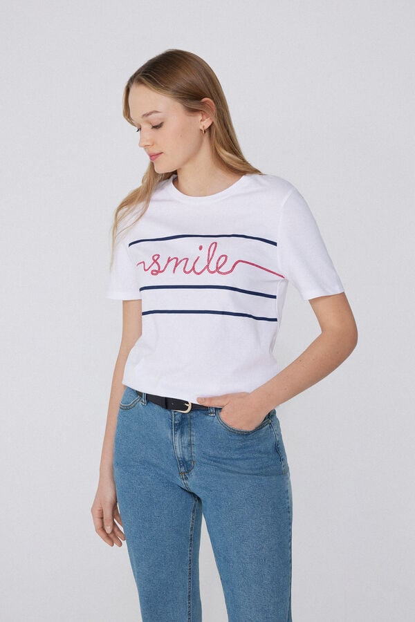 Tezenis Camiseta Algodón Con Estampado