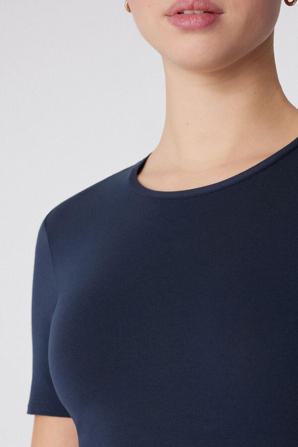 Tezenis Camiseta Algodón Elástico Cuello Redondo