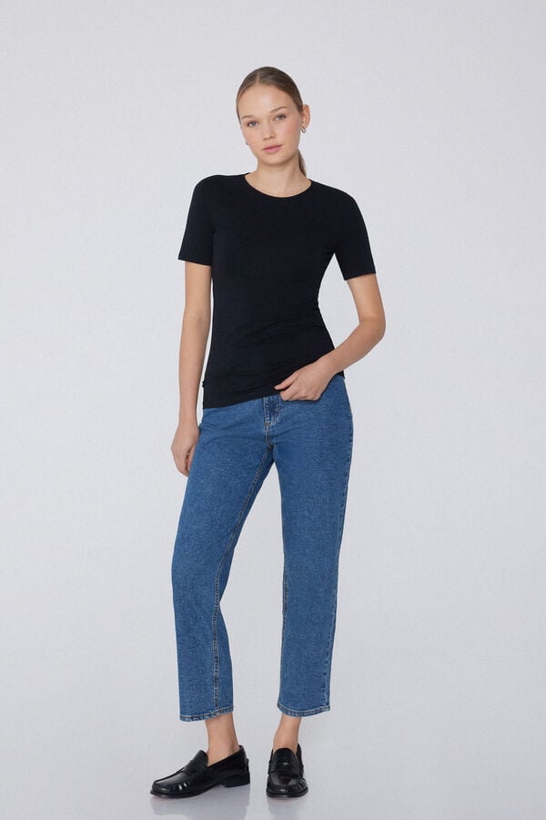 Tezenis Camiseta Algodón Elástico Cuello Redondo