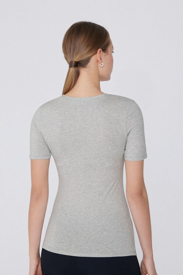 Tezenis Camiseta Algodón Elástico Cuello Redondo