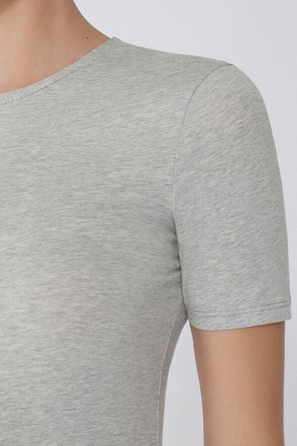 Tezenis Camiseta Algodón Elástico Cuello Redondo