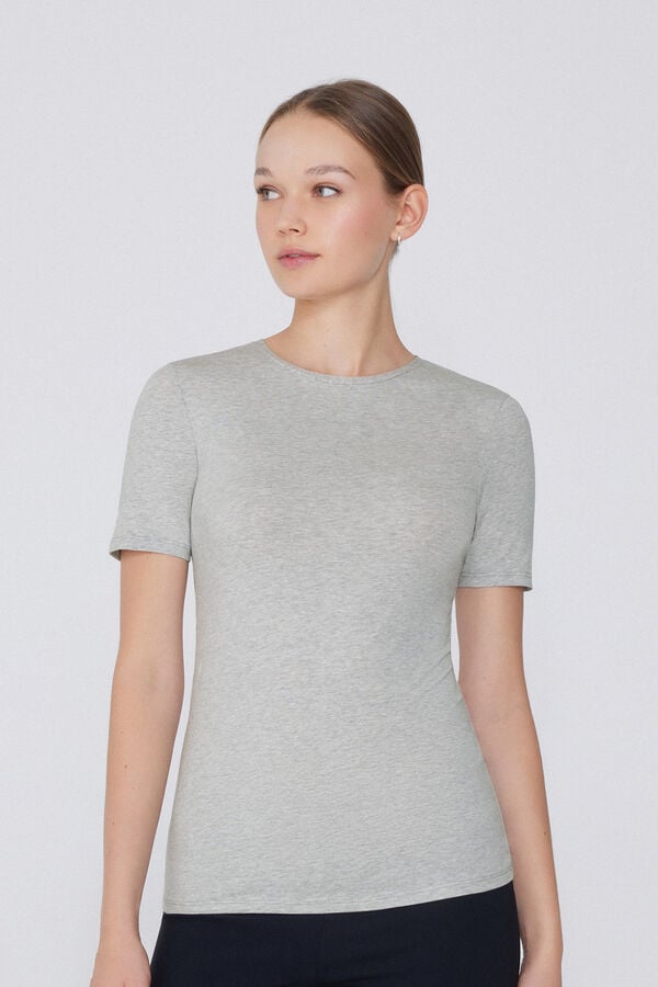 Tezenis Camiseta Algodón Elástico Cuello Redondo