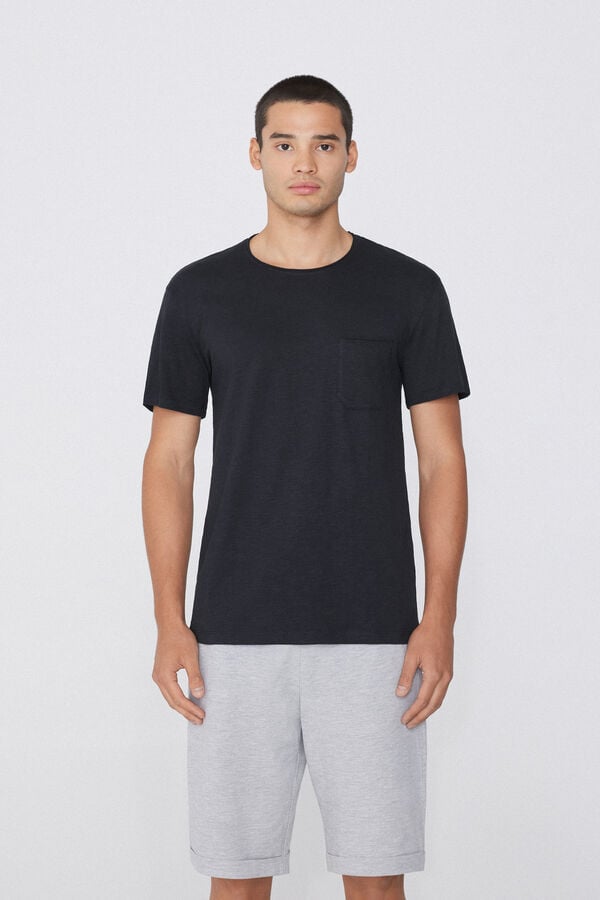 Tezenis Camiseta De Algodón Con Bolsillo