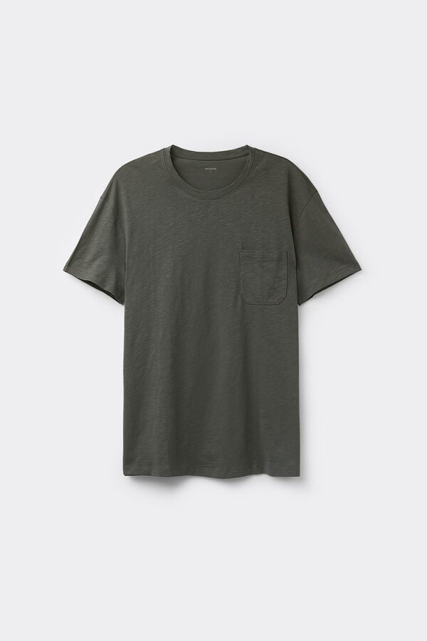 Tezenis Camiseta de Algodón con Bolsillo