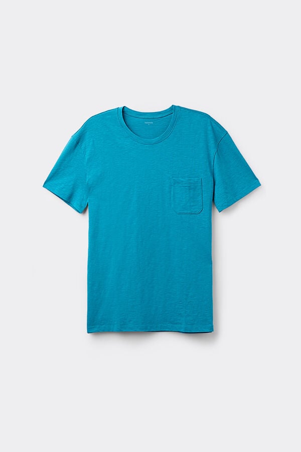Tezenis Camiseta de Algodón con Bolsillo