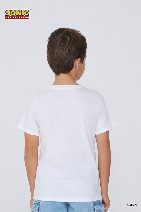 Tezenis Camiseta De Algodón Con Estampado De Sonic