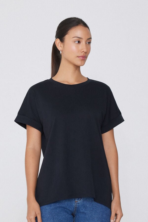 Tezenis Camiseta De Algodón Con Vuelta Kimono