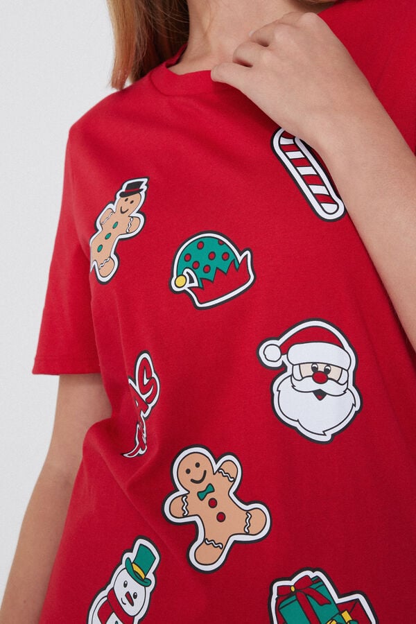 Tezenis Camiseta De Algodón De Navidad