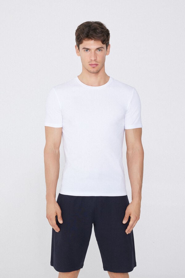 Tezenis Camiseta de Algodón Elástico