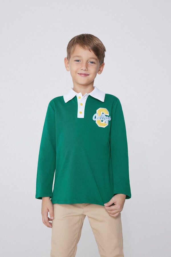 Tezenis Camiseta Estilo Polo De Manga Larga