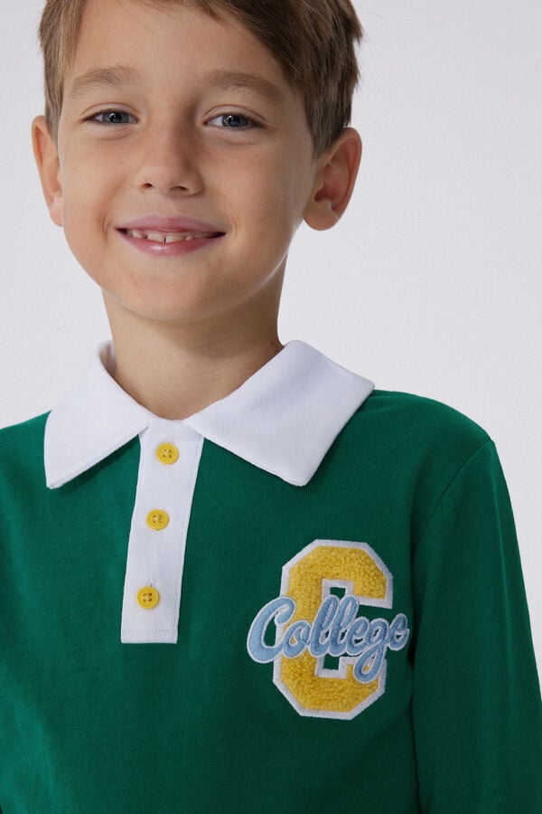 Tezenis Camiseta Estilo Polo De Manga Larga