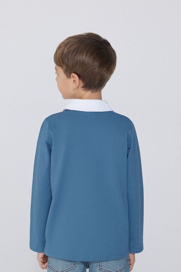 Tezenis Camiseta Estilo Polo De Manga Larga