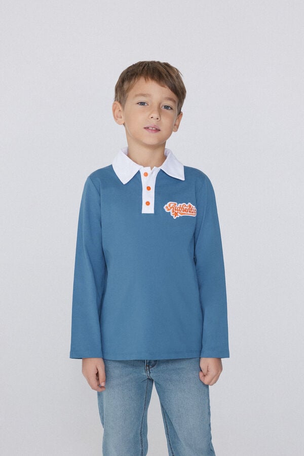 Tezenis Camiseta Estilo Polo De Manga Larga