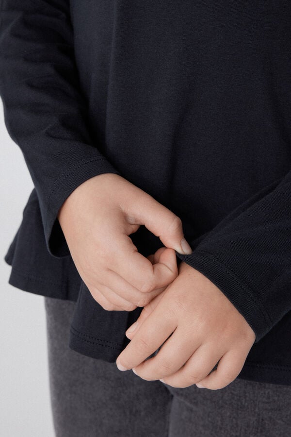 Tezenis Camiseta Manga Larga Algodón Con Volante