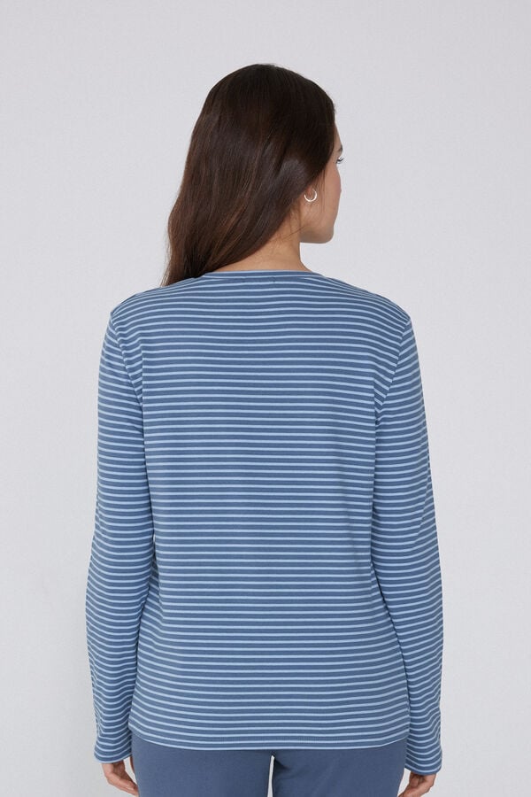 Tezenis Camiseta Manga Larga Algodón Rayas