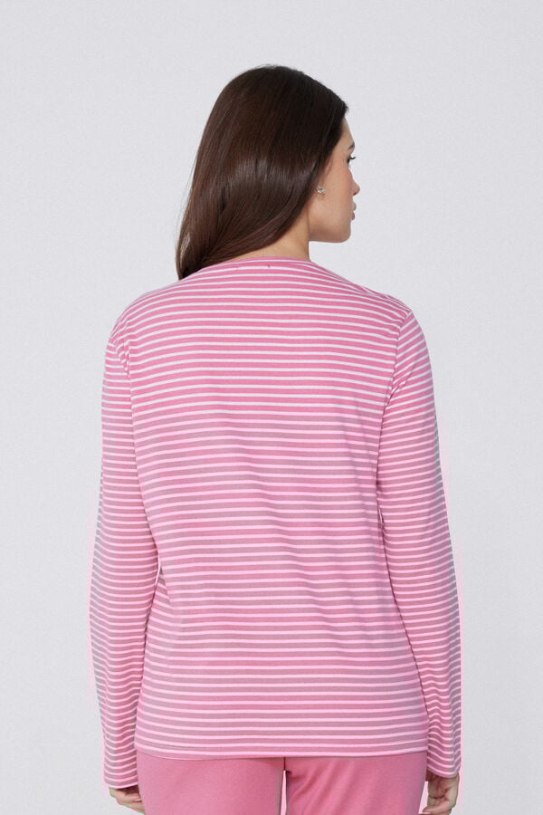 Tezenis Camiseta Manga Larga Algodón Rayas