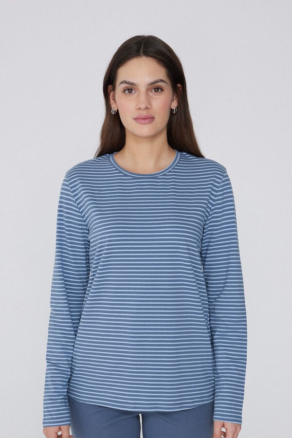 Tezenis Camiseta Manga Larga Algodón Rayas