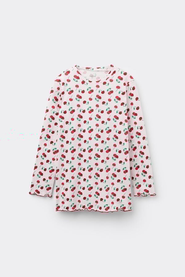 Tezenis Camisón Algodón Estampado Cerezas