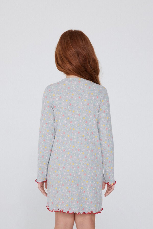 Tezenis Camisón De Algodón De Canalé