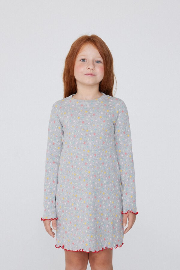 Tezenis Camisón de Algodón de Canalé