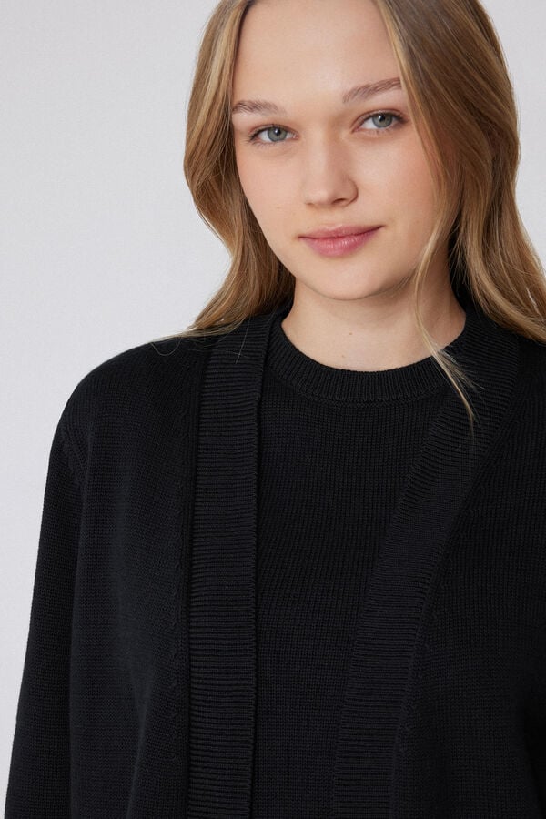 Tezenis Cárdigan Abierto Algodón Calato