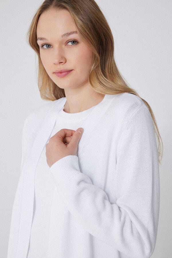 Tezenis Cárdigan Abierto Algodón Calato