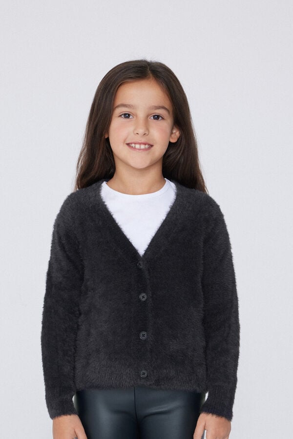 Tezenis Cárdigan Con Escote Pico De Pelo