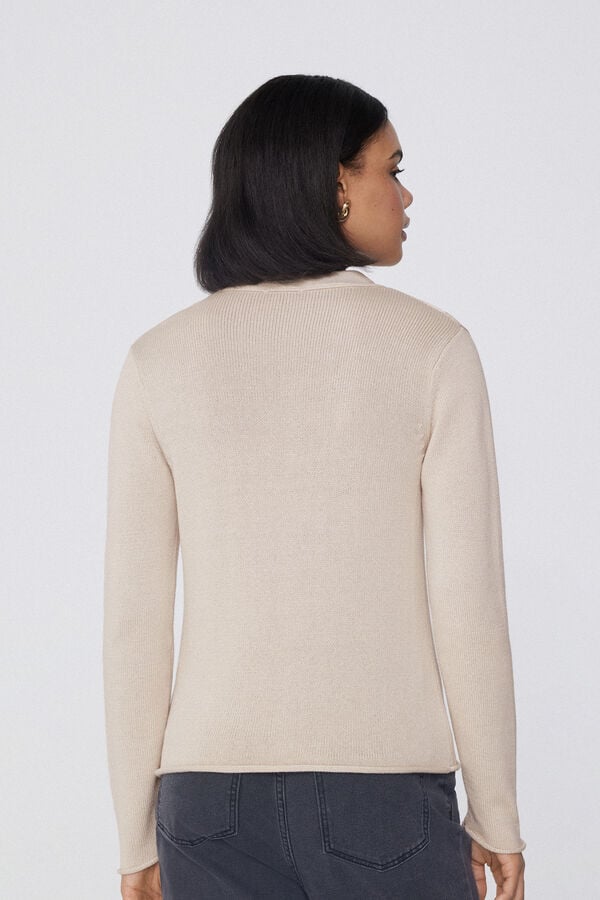 Tezenis Cárdigan Manga Larga Canalé Algodón