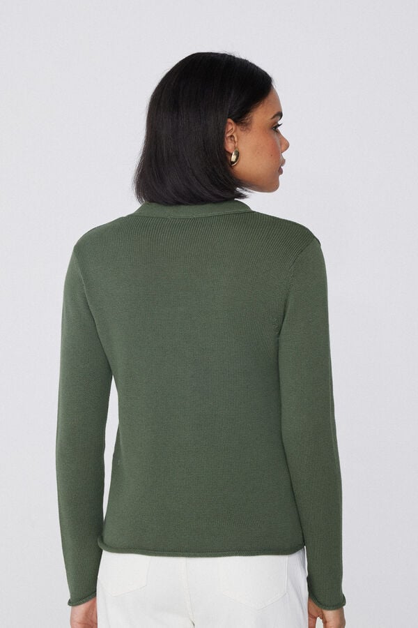 Tezenis Cárdigan Manga Larga Canalé Algodón