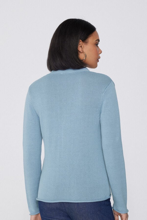 Tezenis Cárdigan Manga Larga Canalé Algodón