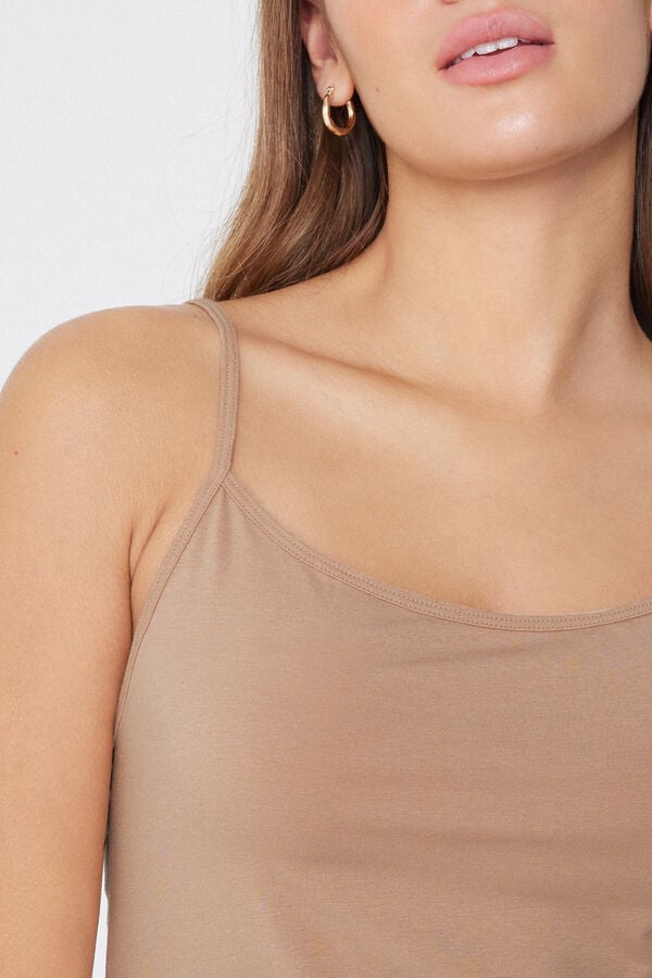 Tezenis Combinación Con Tirantes Finos De Algodón