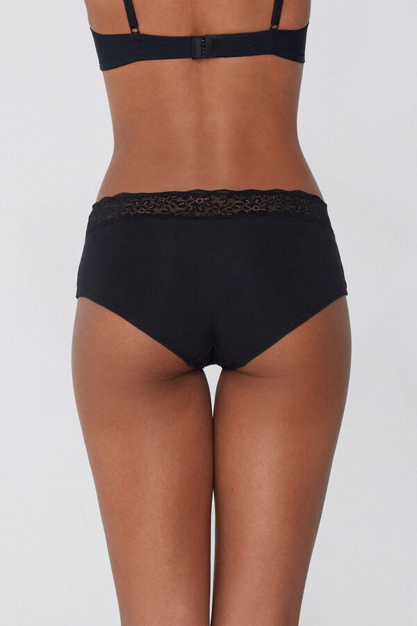 Tezenis Culotte De Algodón Y Encaje Reciclado