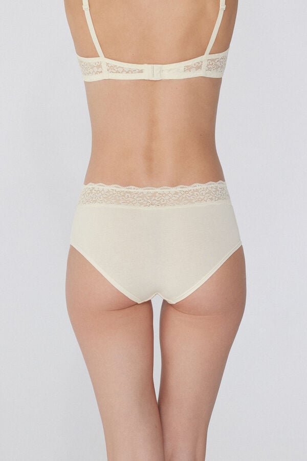 Tezenis Culotte De Algodón Y Encaje Reciclado