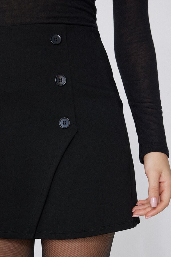 Tezenis Falda Corta Punto Milano Con Botones