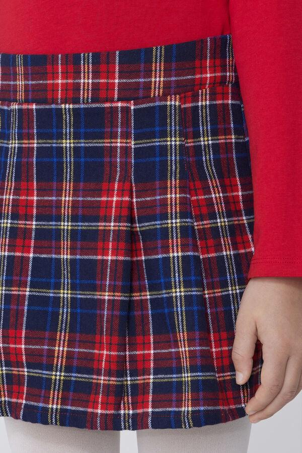 Tezenis Falda Tablas Franela Estampado Escocés