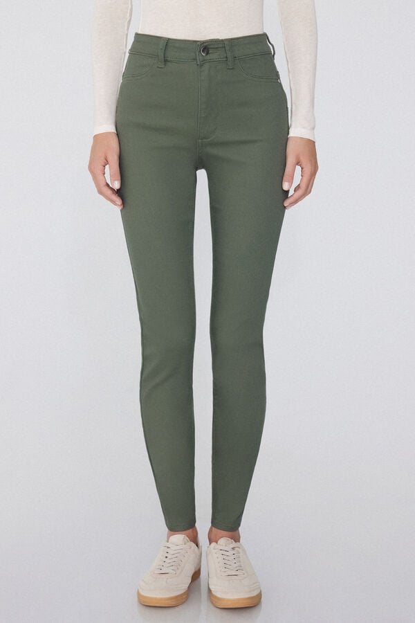 Tezenis Jeggings de Talle Alto con Efecto Push-Up